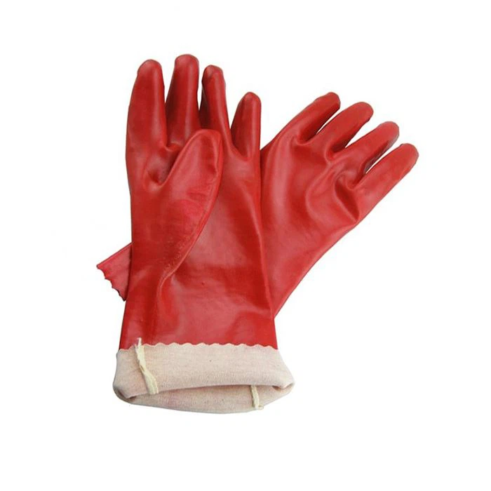 Mănuși acoperite cu pvc cu manșetă lungă